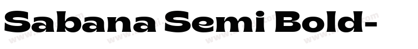 Sabana Semi Bold字体转换